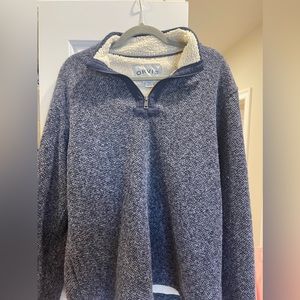 Men’s Blue Orvis Quarter Zip